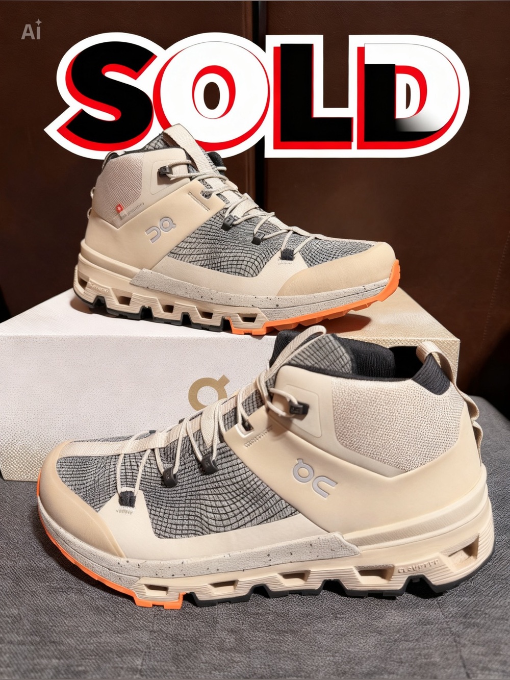 On Running Cloudtrax Sensa "Sand Flame" Women’s Size 8.5 3WD11581175